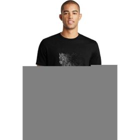 Qivi At Suliet Baskılı Siyah Erkek Örme T-shirt