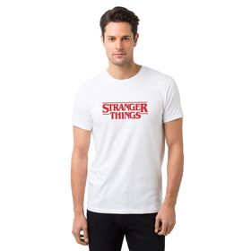 Qivi Baskılı Beyaz Erkek Örme T-shirt
