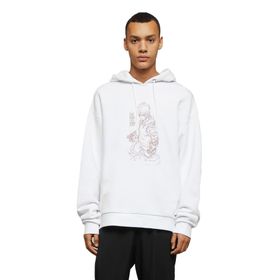 Qivi BGA1006-ERKKP Baskılı Erkek Beyaz Sweatshirt