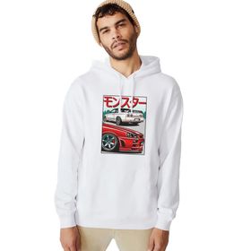 Qivi BGA1140-ERKKP Baskılı Erkek Beyaz Sweatshirt