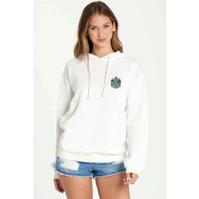 Qivi BGA2017-KDNSW Hogwarts Slytherin Baskılı Beyaz Kadın Uzun Kol Örme Sweatshirt