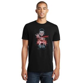 Qivi Bitchin Baskılı Siyah Erkek Örme T-shirt