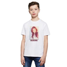 Qivi Black Pink In Your Area Baskılı Unisex Çocuk Beyaz T-shirt