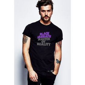 Qivi Black Sabbath Master Of Reality Baskılı Siyah Erkek Örme T-shirt