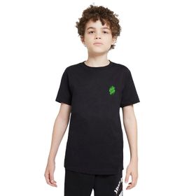 Qivi Blosh Baskılı Siyah Unisex Çocuk T-shirt