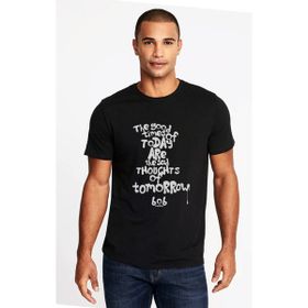 Qivi Bob Marley The Good Time Of Baskılı Siyah Erkek Örme T-shirt