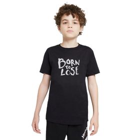 Qivi Born To Lose Baskılı Unisex Çocuk Siyah T-shirt