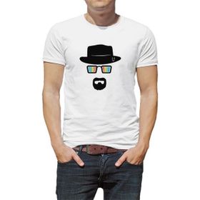 Qivi Breakıng Bad Baskılı Beyaz Erkek Örme T-shirt