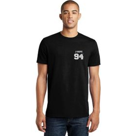 Qivi BTS J Hope 94 Baskılı Siyah Erkek Örme T-shirt