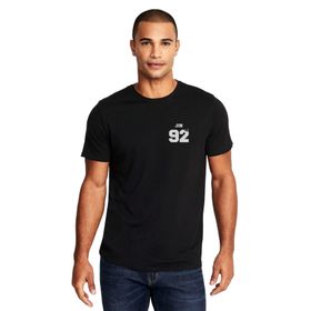 Qivi BTS JİN 92 Baskılı Siyah Erkek Örme T-shirt