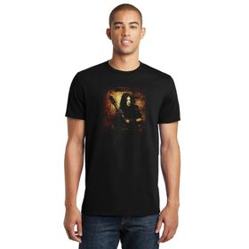 Qivi Burzum Anthology Logo Kapak Metal Rock Baskılı Siyah Erkek Örme T-shirt