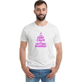 Qivi Cant Keep Calm Cant Keep Calm Baskılı Beyaz Erkek T-shirt