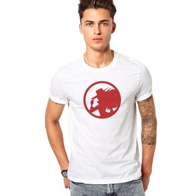 Qivi Carmen Sandiego Logo Blue Side Baskılı Beyaz Erkek T-shirt