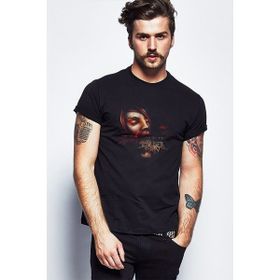 Qivi Chelsea Grin Evolve Baskılı Siyah Erkek Örme T-shirt