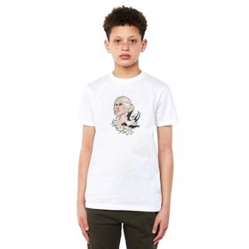 Qivi Ciri Metal Rock Baskılı Beyaz Erkek T-shirt