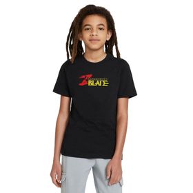 Qivi Conqueror' Balde Baskılı Unisex Çocuk Siyah T-shirt