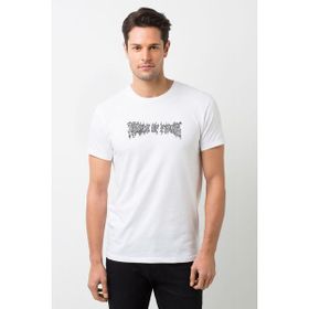 Qivi Cradle of Filth Logo Baskılı Beyaz Erkek T-shirt