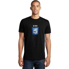 Qivi CSS Baskılı Siyah Erkek Örme T-shirt