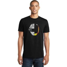 Qivi Daft Punk Ram Baskılı Siyah Erkek Örme T-shirt