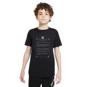 Qivi Deathnote Baskılı Unisex Çocuk Siyah T-shirt