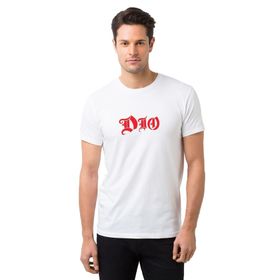 Qivi Dio Baskılı Beyaz Erkek T-shirt