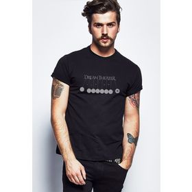 Qivi Dream Theater Octavarium Baskılı Siyah Erkek Örme T-shirt