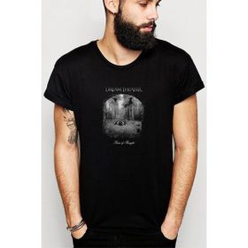 Qivi Dream Theater Train Of Thought Baskılı Siyah Erkek Örme T-shirt
