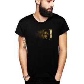 Qivi Düş Kapanı Baskılı Unisex Çocuk Siyah T-shirt