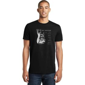 Qivi Eric Clapton Ain't Gonen Give Baskılı Siyah Erkek Örme T-shirt