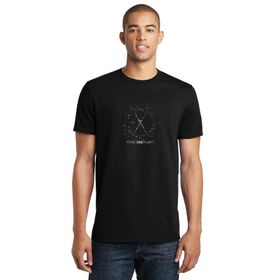 Qivi EXO Wolf Logo Baskılı Siyah Erkek Örme T-shirt
