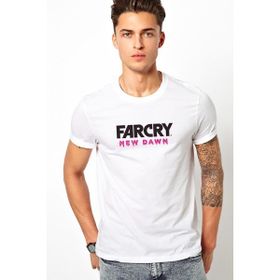 Qivi Far Cry New Dawn Logo Baskılı Beyaz Erkek T-shirt