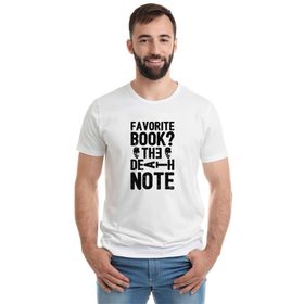 Qivi Favorı Book Death Baskılı Beyaz Erkek T-shirt