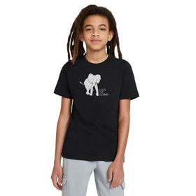 Qivi Filt Baskılı Siyah Erkek Çocuk T-shirt