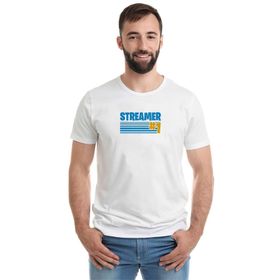 Qivi Fortnite Streamer Fortnıte Baskılı Beyaz Erkek T-shirt