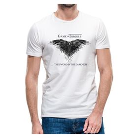 Qivi Game of Thrones Baskılı Beyaz Erkek T-shirt
