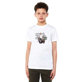 Qivi Gta V Michael De Santa Baskılı Erkek Çocuk T-shirt