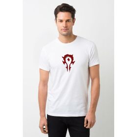 Qivi Horde Logo Baskılı Beyaz Erkek T-shirt