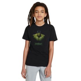 Qivi Hulk Baskılı Unisex Çocuk Siyah Sweatshirt