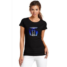 Qivi Hypocrisy the Arrival Baskılı Siyah Örme Kadın T-shirt