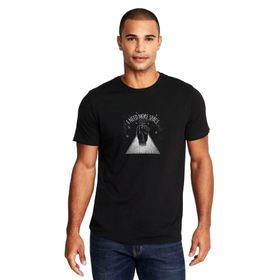 Qivi I Need More Space Baskılı Siyah Erkek Örme T-shirt
