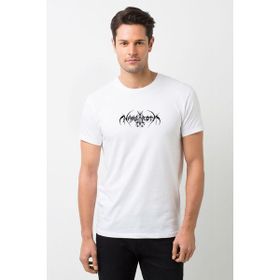 Qivi Jahreszeiten Almanya Black Metal Heavy Metal Baskılı Beyaz Erkek T-shirt