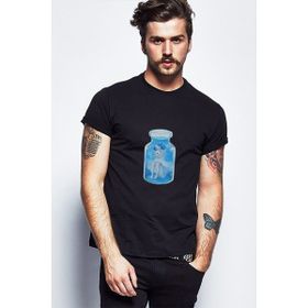 Qivi Juvia From Fairy Tail Baskılı Siyah Erkek Örme T-shirt