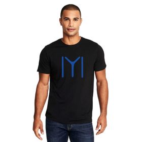 Qivi Kayı Boyu İyi Baskılı Siyah Erkek Örme T-shirt