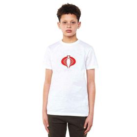 Qivi Kobra Kırmızı Baskılı Unisex Çocuk Beyaz T-shirt