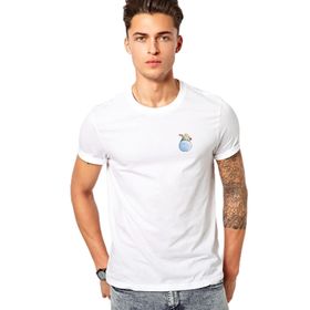 Qivi Küçük Prens Little Rose Gül Prince Baskılı Beyaz Erkek T-shirt