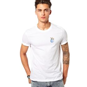 Qivi Küçük Prens Little Rose Gül Prince Baskılı Beyaz Erkek T-shirt