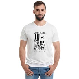 Qivi Lamb of God There is No Baskılı Beyaz Erkek T-shirt
