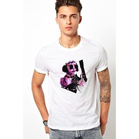 Qivi Leon Mathilda the Professional Sevginin Baskılı Beyaz Erkek T-shirt