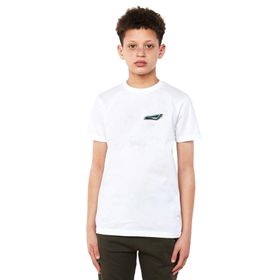 Qivi Leon St Far Baskılı Beyaz Unisex Çocuk T-shirt