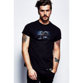 Qivi Linkin Park Logo Baskılı Siyah Erkek Örme T-shirt